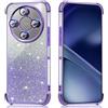 Does not apply Custodia per Honor Magic8 Lite/Magic 8 Lite /X9D, Cover Trasparente Con Glitter