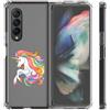 Mixroom Custodia Cover per Samsung Galaxy Z Fold 7 in TPU Trasparente fantasia U9