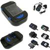 Carica Batterie Universale Auto Rete Smartphone Pile Fotocamera Usb Mp4 hsb
