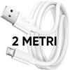 Cavo Micro-Usb 1 2 Metri Caricabatterie Micro-USB Ricarica cellulare Universale