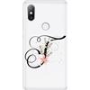Mixroom CUSTODIA COVER TRASPARENTE MORBIDA TPU PER XIAOMI REDMI NOTE 8T LETTERE ALFABETO