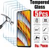 Kit 5 Pellicole Vetro Temperato HD Per Xiaomi Poco X7 X6 Pro M7 F7 F6 X3