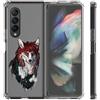 Mixroom Custodia Cover per Samsung Galaxy Z Fold 3 5G in TPU Trasparente fantasia U