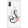 Mixroom CUSTODIA COVER TRASPARENTE MORBIDA TPU PER XIAOMI REDMI NOTE 8T LETTERE ALFABETO