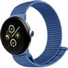 Cinturino nylon Google Pixel Watch 2/3, regolabile, traspirante, leggero