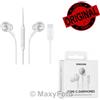 SAMSUNG AKG AURICOLARE STEREO ORIGINAL CUFFIE MICROFONO EO-IC100BWE TYPE-C WHITE 795EB1A
