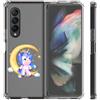 Mixroom Custodia Cover per Samsung Galaxy Z Fold 3 5G in TPU Trasparente fantasia U9