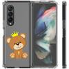 Mixroom Custodia Cover per Samsung Galaxy Z Fold 3 5G in TPU Trasparente fantasia U