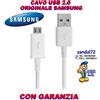 Samsung CAVO SAMSUNG ORIGINALE PER RICARICA E DATI USB GALAXY J1 J3 J5 J7 J9 BIANCO .