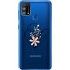 Mixroom CUSTODIA COVER TRASPARENTE TPU MORBIDA PER SAMSUNG GALAXY M31 LETTERE ALFABETO