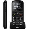SAIET PRONTO MAX NERO CELLULARE PER ANZIANI TASTI GRANDI DISPALY 2.2" RADIO FM