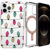 MIXROOM Custodia cover MagSafe per Apple iPhone 14 Plus Pro Max Magnetic Trasparente UB