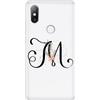 Mixroom CUSTODIA COVER TRASPARENTE MORBIDA TPU PER XIAOMI REDMI NOTE 8T LETTERE ALFABETO