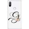 Mixroom CUSTODIA COVER TRASPARENTE MORBIDA TPU PER XIAOMI REDMI NOTE 8T LETTERE ALFABETO