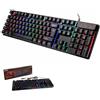 Kr6300 Tastiera Gaming Led Keyboard Retro Illuminata Multicolor Rgb Pc cir