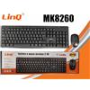 tekone Tastiera + Mouse Wireless Mk8260 Senza Fili Design Ultra Multimediale linq