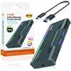 Custodia SSD M.2 NVME Pcie M3 Disco Rigido Multifunzione Hub Usb Ms2534 linq