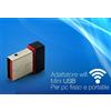 Adattatore Antenna Nano Mini USB Wireless WiFi Chiavetta WI-FI penna 150Mbps hsb