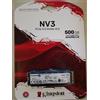 Kingston SSD Interno Kingston NV3 500GB PCle 4.0 NVMe M.2 nero