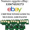8 chip per toner samsung mlt-d111l 2.000 pagine x m2020 2020w m2022 2022w m2070