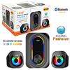 Sistema Altoparlanti Bluetooth Multimediale 2.1 Con Luci Led Rgb Linq Kts669