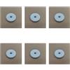 ISSCX 6pcs Encoder Disk Gear Fits For Brother J132W J752DW J245 J875DW J952N J552DW