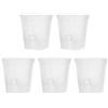 Clear Nursery Pots with Saucer Per Piante da Casa per Piante da Ufficio Decorazione davanzale per Aloe Vera