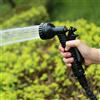 Ugello Spruzzatore Tubo Giardino Nero 7 Tipi Spray Jet Nebulizzatore Doccia Cono