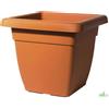 4 PZ VASO QUADRO QUADRATO PER PIANTE ATENA CM.35X35X30 PLASTICA EFF. TERRACOTTA