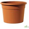 4 PZ VASO ROTONDO PLASTICA COL. TERRACOTTA H.CM.30 D.CM.40 PIANTE GIARDINO