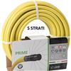 Prime TUBO ACQUA 25 METRI 3/4 GIARDINO ANTITORSIONE 5 STRATI ANTI ALGA ATOSSICO IN PVC