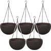Keter Hanging Sphere Planter Set di 5 Marrone Ø35cm 22cm 8,6 L