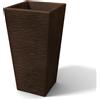 Kloris VASO IN RESINA MODERNO RUSTICO CON CACHE POT MADE IN ITALY CASA GIARDINO