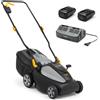 Does not apply Alpina Tagliaerba a Batteria AL1 3420 Li Kit, 34Cm Ampiezza Di Taglio, Con 2 Bat