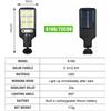 COB Solar China Cob Chip Integrato Energia Solare Giardino Luce da Muro Esterno Human Motion Pir