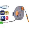 Utilia AVVOLGITUBO DA MURO 20 MT DA 1/2'' RIAVVOLGIMENTO AUTOMATICO TUBO ACQUA GIARDINO