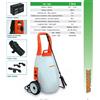 Wortex POMPA IRRORATRICE E DISERBO ELETTRICA Batteria 12V Serbatoio 25Lt CON TROLLEY