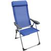 Cosma SEDIA SDRAIO POLTRONA PIEGHEVOLE SEDUTA SPIAGGIA GIARDINO PISCINA ALLUMINIO BLU