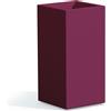 Tekcnoplast VASO QUADRATO H 80 40X40 VARI COLORI RESINA DECORAZIONE GIARDINO CASA OUTDOOR