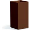 Tekcnoplast VASO QUADRATO H 80 40X40 VARI COLORI RESINA DECORAZIONE GIARDINO CASA OUTDOOR