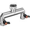 Claber Metal-Jet in Ottone Presa a 2 Vie Filettate Regolabili 3/4" M