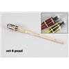 Set 6 Pezzi Torcia Fiaccola Bambù 60cm per Esterno Giardino Luce dfh
