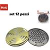 12 Pezzi Vaschetta Contenitore Metallo Porta Zampirone Spirale Anti Zanzare hmj