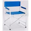 STILIAC SEDIA SEDIE REGISTA PARTY BLU ALLUMINIO ANODIZZATO/POLIESTERE BLU/ECRU' CAMPEGG