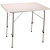 Cosma TAVOLO PIEGHEVOLE ALTEZZA REGOLABILE GIARDINO CAMPEGGIO 80X60CM METALLO BIANCO