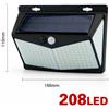 LED Solar China LED Energia Solare Muro Esterno, Giardino 288 Luci Umani Movimento Sensore IP65