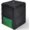 ® Compostiera Da Giardino, 300L Composter Da Esterno, Nero E Verde