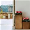 Tekcnoplast VASO QUADRATO H 80 40X40 VARI COLORI RESINA DECORAZIONE GIARDINO CASA OUTDOOR
