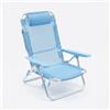 Hemax Spiaggina Mare Pieghevole Parigi Alluminio Giardino 53x62x77 cm