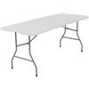 Tavolo Pieghevole 180 x 74 x 70cm Bianco